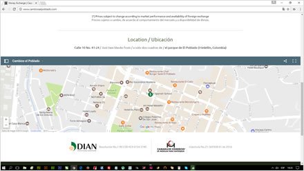 Landing page, Landing page responsive Cambios El Poblado