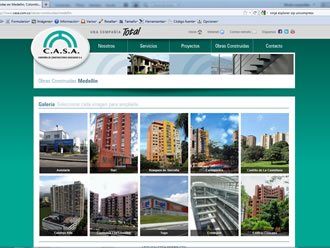 Portafolio de obras, Web CMS Joomla C.A.S.A.