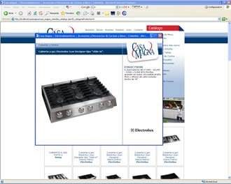 Detalle Producto, Web Casa Magna