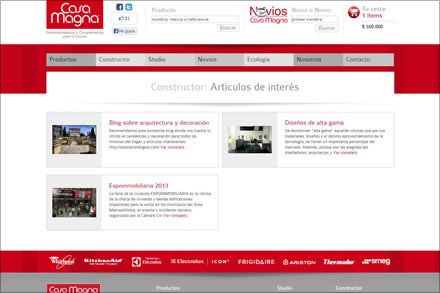 Artículos de interés, Tienda electrónica Casa Magna