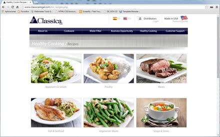 Recetas (1), Web responsive Classica Regal