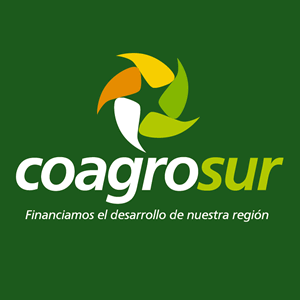Uso vertical, fondo de color, Rediseño de logo Coagrosur