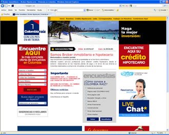 Home, Web Colombia Raíz