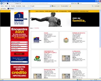 Resultados Búsqueda, Web Colombia Raíz
