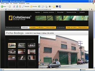 Página de Detalle, Web Coltebienes