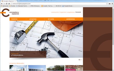 Home, Web administrable Conceptos y Espacios