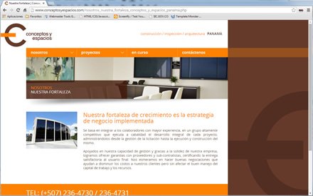 Fortaleza, Web administrable Conceptos y Espacios