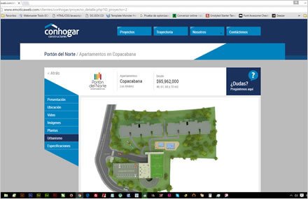 Urbanismo, Web responsive Conhogar