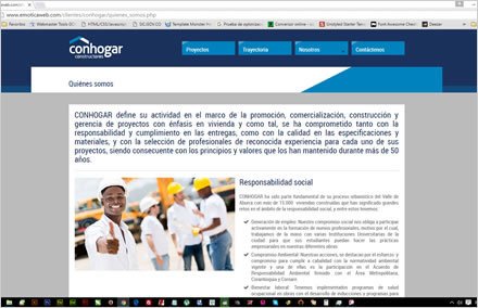 Empresa, Web responsive Conhogar