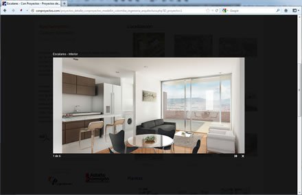 Zoom imágenes, Sitio web ConProyectos