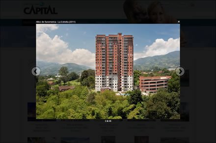Proyecto detalle, Sitio web Constructora Capital