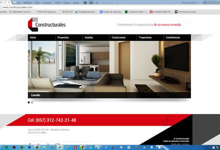Home (2), Web responsive y admin/ Constructurales