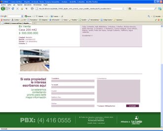 Detalle inmueble (scroll), Web CoRaiz