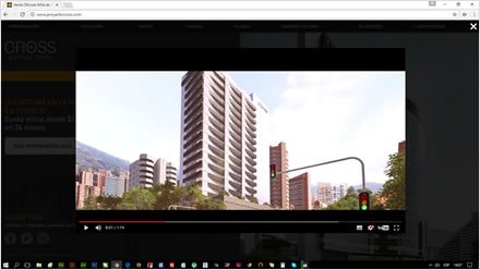 Video popup, Web HTML5 administrable Cross