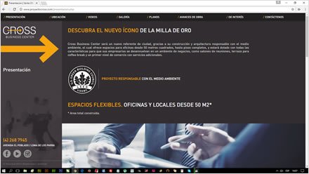 Presentación, Web HTML5 administrable Cross