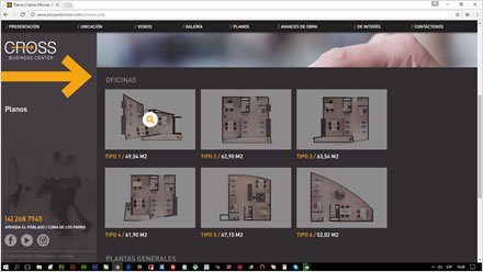 Planos, Web HTML5 administrable Cross