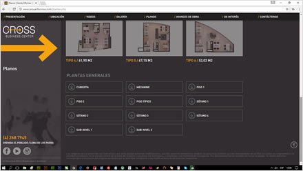 Planos, Web HTML5 administrable Cross