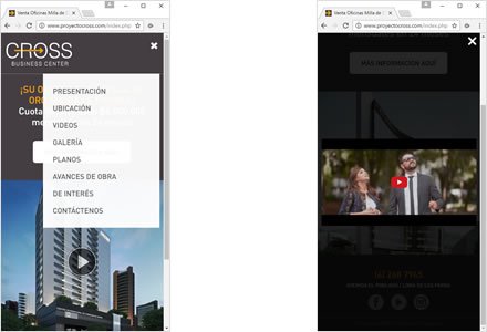 Adaptación Responsive, Web HTML5 administrable Cross