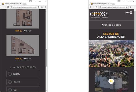 Adaptación Responsive, Web HTML5 administrable Cross