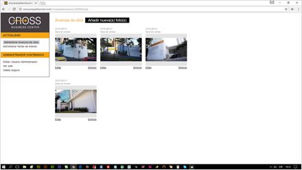 Administrador a la medida, Web HTML5 administrable Cross