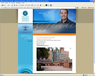 Contacto, Web Dr. Vicente Ramírez G