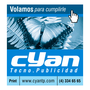 Prensa Bicolor (3/8), Identidad Visual Cyan Tecno-Publicidad