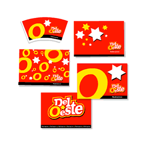 Individuales | Vasos, Identidad Visual Hamburguesas Del Oeste