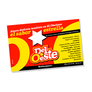 Volante, Identidad Visual Hamburguesas Del Oeste
