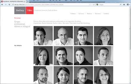 Personas, Sitio web Diseño Corporativo