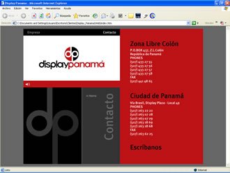 Contacto, Web Display Panamá