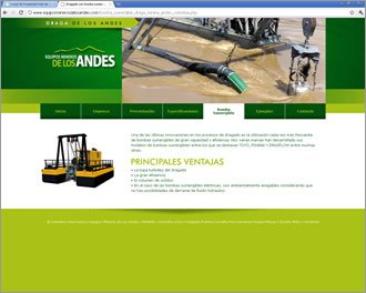Ventajas, Web Draga de los Andes
