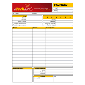 Remisiones, Identidad Visual eTech King