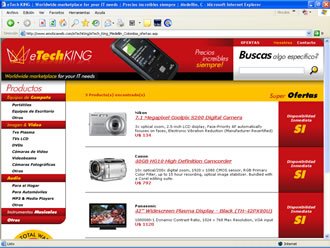 Promociones, Web eTech King