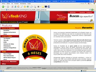 Sello de Garantía, Web eTech King