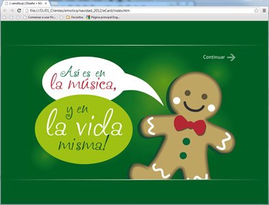 Story 5, e-card navidad (-:emótica)