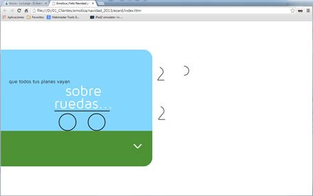 Story 3, eCard Nuevo año HTML5 (-:emótica)