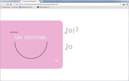 Story 4, eCard Nuevo año HTML5 (-:emótica)