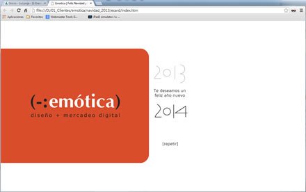 Story 6, eCard Nuevo año HTML5 (-:emótica)
