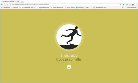 Story, e-card año nuevo HTML5 (-:emótica)