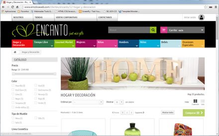 Categoría, Tienda electrónica Regalos Encanto