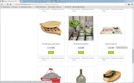 Categoría (scroll), Tienda electrónica Regalos Encanto