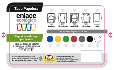 Etiquetas, Identidad, brochure Enlace Ecológico