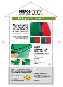 Etiquetas, Identidad, brochure Enlace Ecológico