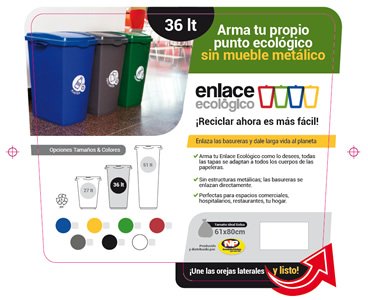 Etiquetas, Identidad, brochure Enlace Ecológico