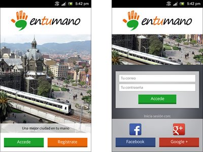 Interfaces App móvil, Interfaces mobile app En tu mano