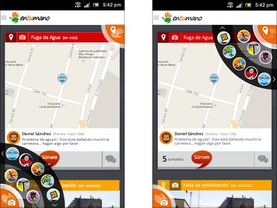 Interfaces App móvil, Interfaces mobile app En tu mano