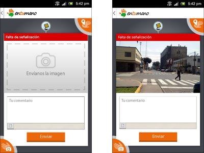 Interfaces App móvil, Interfaces mobile app En tu mano