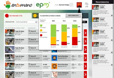Interfaces gestor administrativo, Interfaces mobile app En tu mano