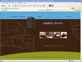 Home, Web Espacio Domus