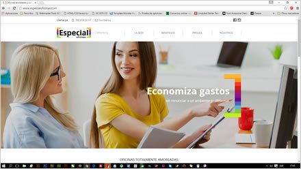 Home, Sitio web responsive Especial Oficinas